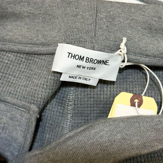 💎Han's house精品服飾💎THOM BROWNE TB 華夫格 針織 立體4杆 褲 日本製 現貨1原價39600-5