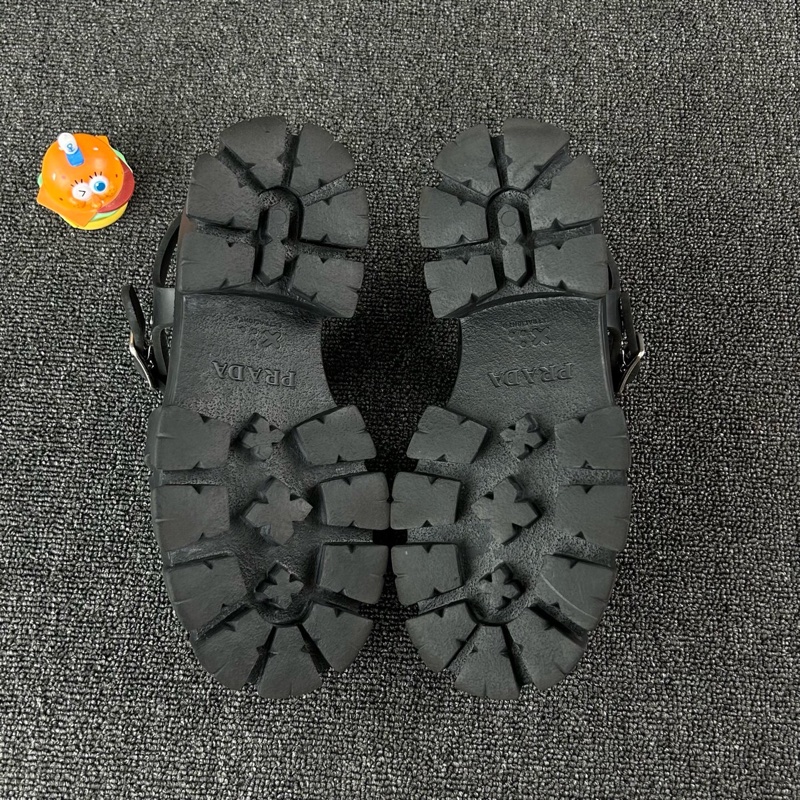 Prada普拉達黑色厚底涼鞋 尺碼：37 碼🧡-6