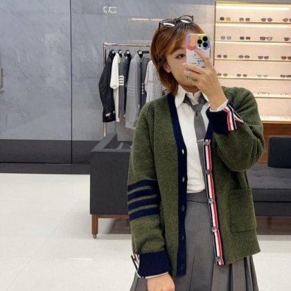 💎Han's house精品服飾💎Thom Browne TB針織 羊毛 開衫 外套 男女共穿  現貨4 原價51300-7