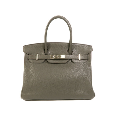 HERMES Togo皮革Birkin 30手挽袋Vert De Gris