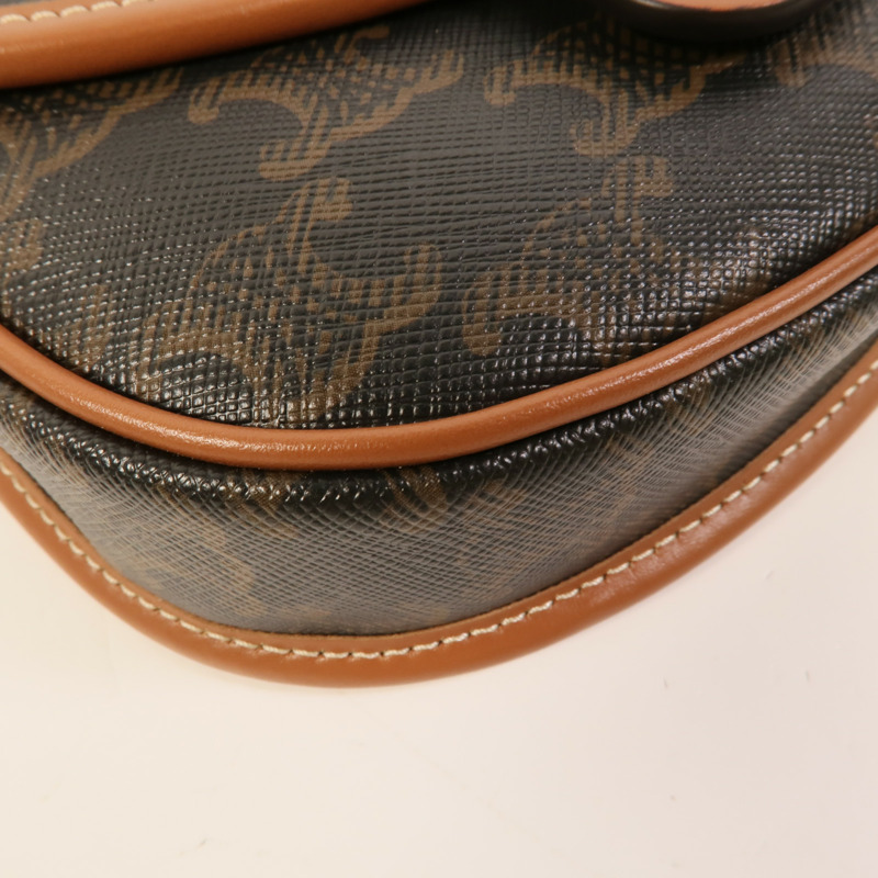 CELINE 塗層帆布Mini Besace肩背袋-9