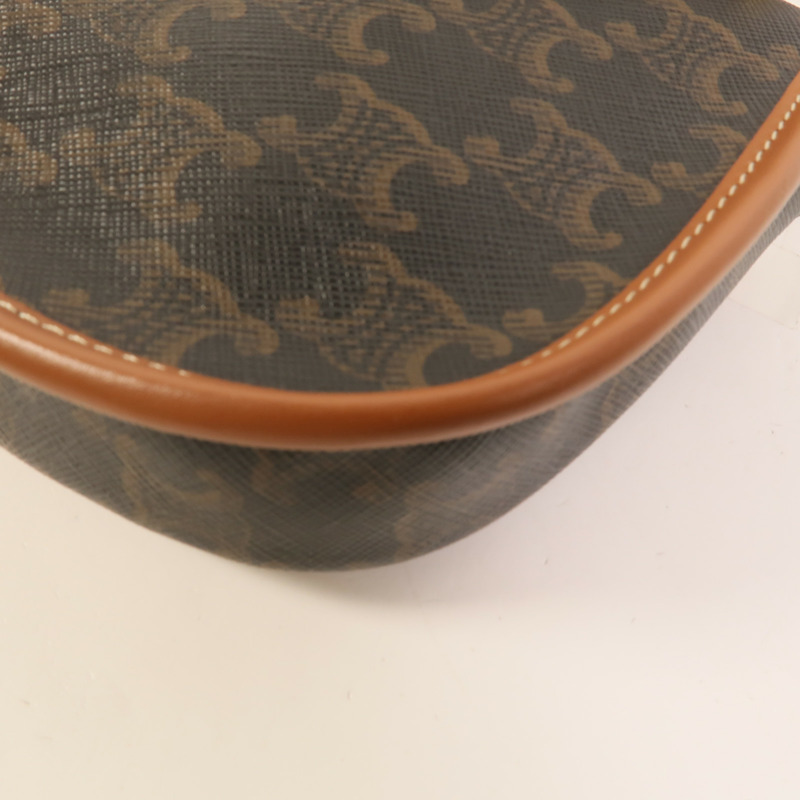 CELINE 塗層帆布Mini Besace肩背袋-10