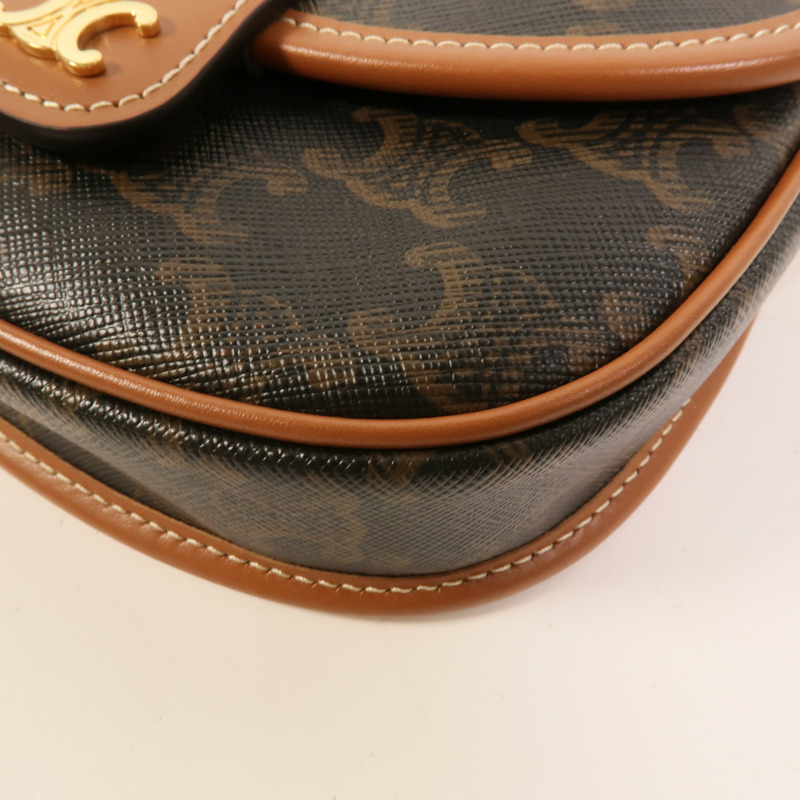 CELINE 塗層帆布Mini Besace肩背袋-11