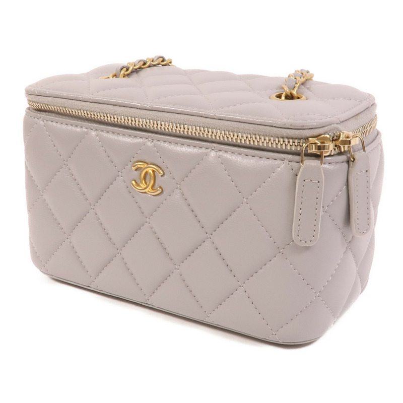 CHANEL 羊皮皮革Vanity Case With Gold Ball肩背袋-2