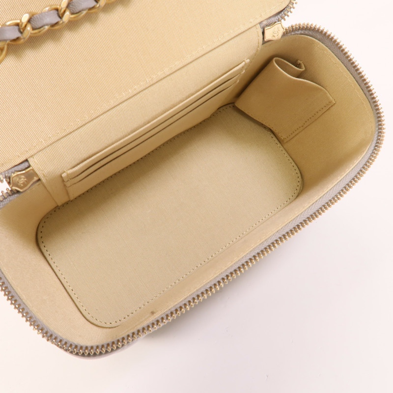 CHANEL 羊皮皮革Vanity Case With Gold Ball肩背袋-4