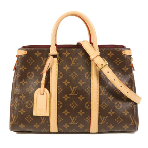 LOUIS VUITTON Monogram Soufflot MM金扣手挽肩背兩用袋