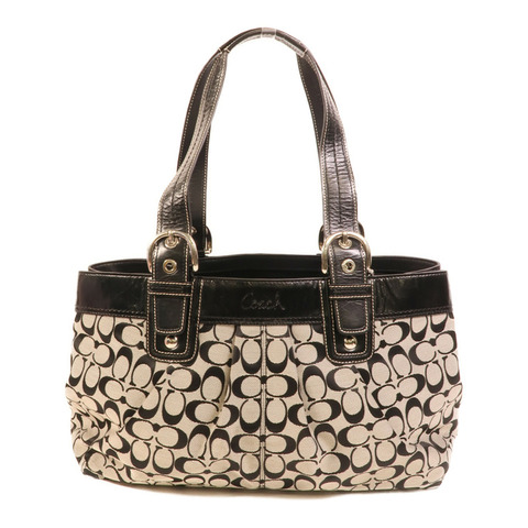 COACH 帆布Tote Bag肩背袋