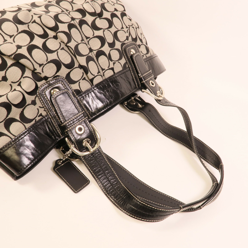 COACH 帆布Tote Bag肩背袋-5
