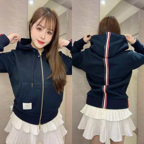 💎Han's house精品服飾💎Thom Browne TB 彩條 連帽 外套 現貨1 3