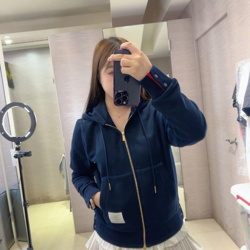 💎Han's house精品服飾💎Thom Browne TB 彩條 連帽 外套 現貨1 3-5