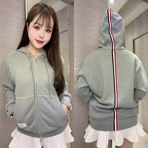 💎Han's house精品服飾💎 Thom Browne TB 彩條 連帽 外套 現貨2