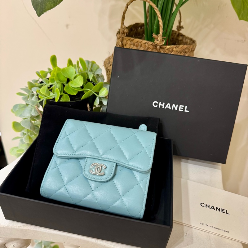 好美😍CHANEL🇫🇷coco系列✨經典寶寶藍中夾-0