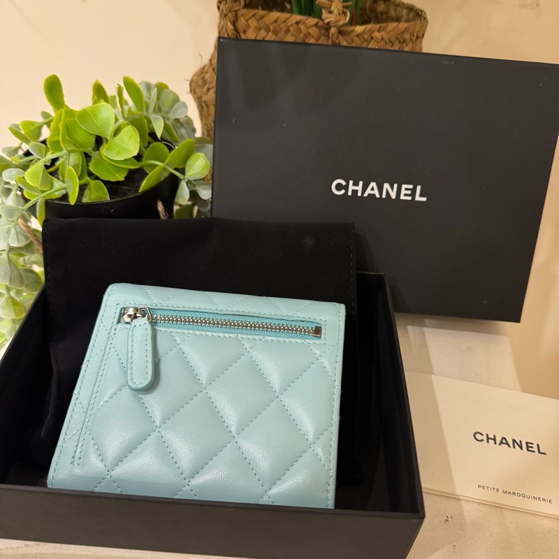 好美😍CHANEL🇫🇷coco系列✨經典寶寶藍中夾-1