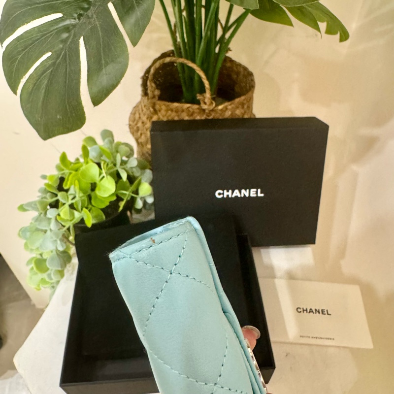 好美😍CHANEL🇫🇷coco系列✨經典寶寶藍中夾-9