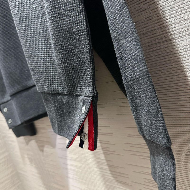 💎Han's house精品服飾💎thom Browne TB 華夫格 針織 衛衣 義大利製 現貨3 深灰原價33700-4