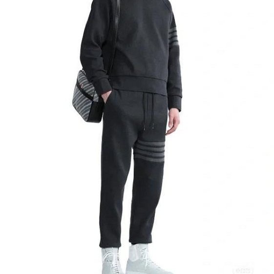💎Han's house精品服飾💎THOM BROWNE TB 華夫格 針織 立體4杆 褲 日本製 現貨2 深灰原價39600-1