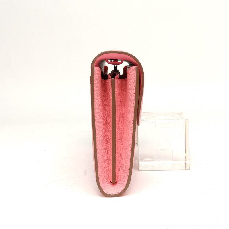 HERMES Constance康康LongToGo奶昔粉Epsom皮K肩背包-3