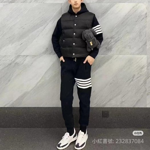 💎Han's house精品服飾💎THOM BROWNE TB 華夫格 針織 立體4杆 褲 日本製 現貨2 深藍 原價39600-3