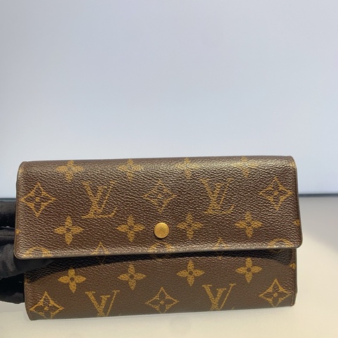 lv/路易威登 老花藍色豆豆長款錢包 銀包 尺寸：約19*10*3 cm