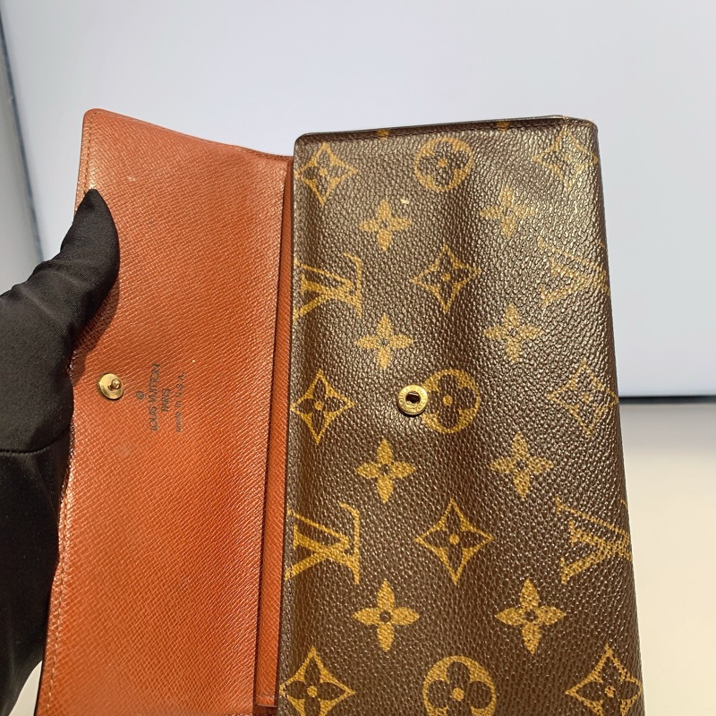 lv/路易威登 老花藍色豆豆長款錢包 銀包 尺寸：約19*10*3 cm-3