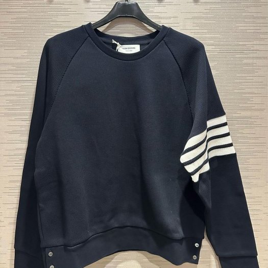 💎Han's house精品服飾💎thom Browne TB 華夫格 針織 衛衣 義大利製 現貨3  4 深藍原價33700-0
