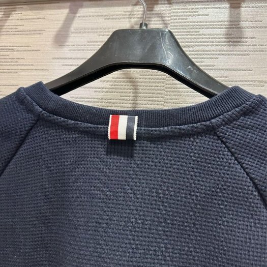 💎Han's house精品服飾💎thom Browne TB 華夫格 針織 衛衣 義大利製 現貨3  4 深藍原價33700-3