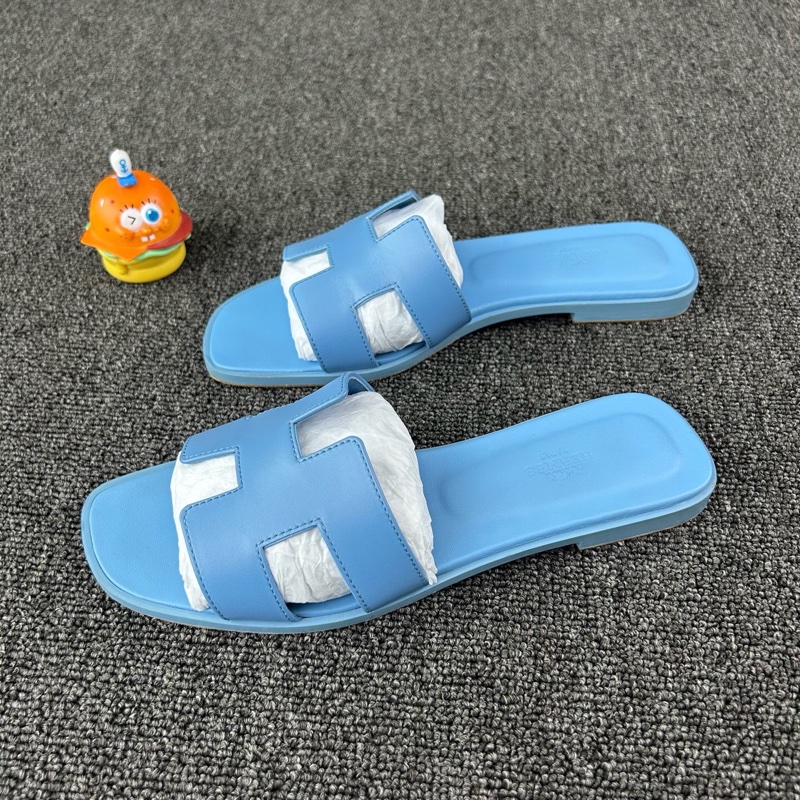 Hermes愛馬仕藍色拖鞋 尺碼：39 碼 🧡無配件 單品-0