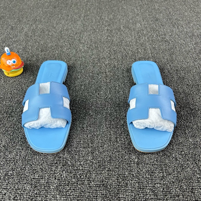 Hermes愛馬仕藍色拖鞋 尺碼：39 碼 🧡無配件 單品-1