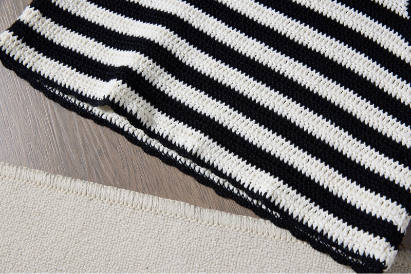 Celine 凱旋門刺繡條紋鉤織背心-6