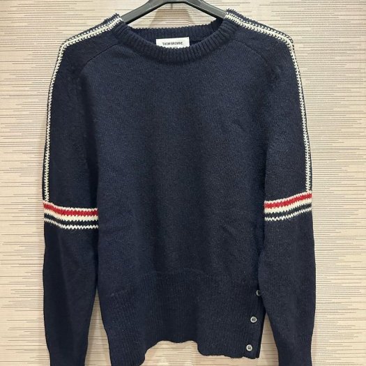 💎Han's house精品服飾💎Thom BrowneTB 馬海毛絨 羊毛 毛衣 針織衫 義大利製 現貨1 原價37500-0