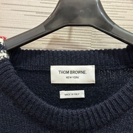 💎Han's house精品服飾💎Thom BrowneTB 馬海毛絨 羊毛 毛衣 針織衫 義大利製 現貨1 原價37500-2