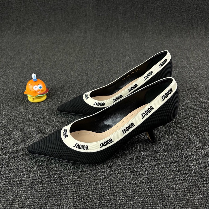 Dior迪奧黑色小貓高跟鞋 尺碼：37.5 碼🧡-0