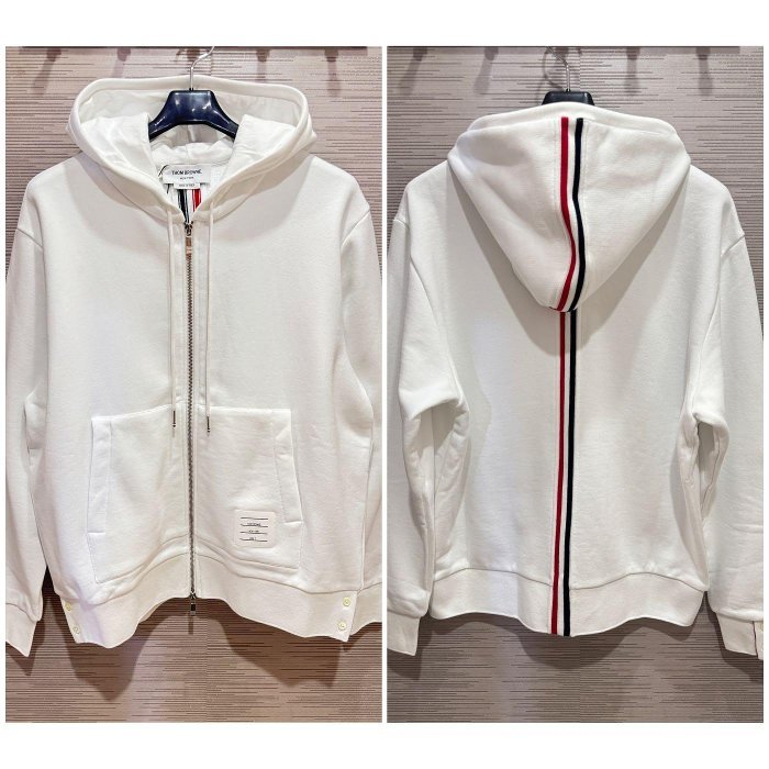 💎Han's house精品服飾💎Thom Browne TB 彩條 連帽 外套 現貨 1 2-0