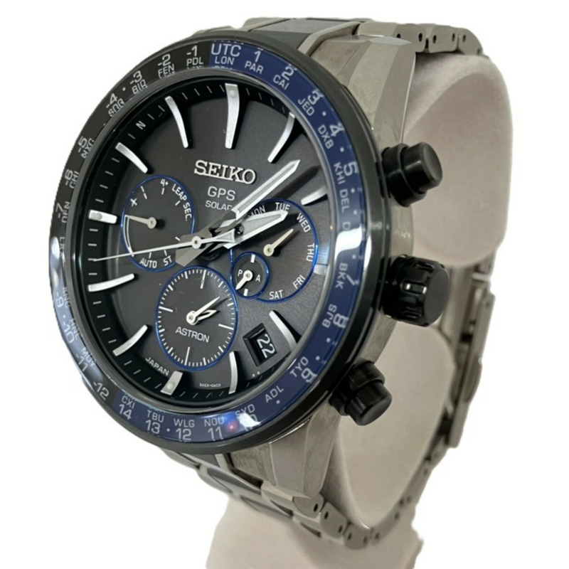 精工 Astron 5X 系列雙時區鈦金屬腕錶 SBXC009 (5X53-0AD0)-1