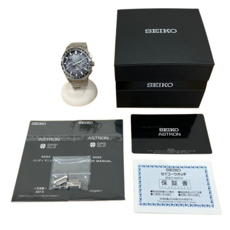 精工 Astron 5X53 SBXC111 手錶，太陽能動力，GPS 衛星無線電波校正-9