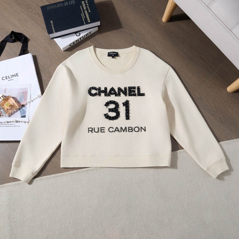 Chanel 康朋街31號釘珠短款衛衣-0