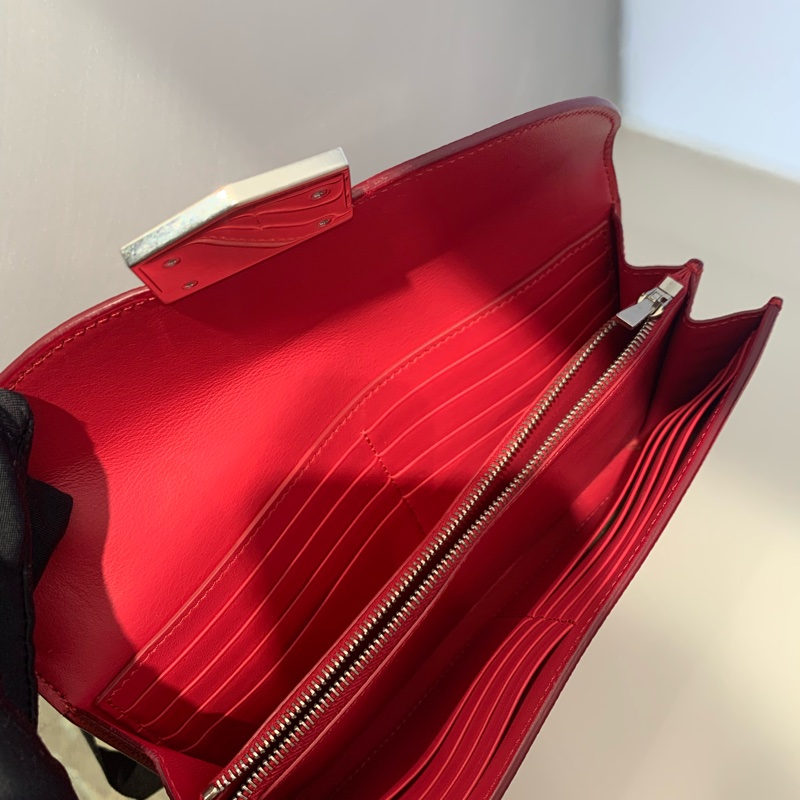 CELINE玫紅色長款錢包尺寸牛皮尺寸20cm×2cm×10cm-8