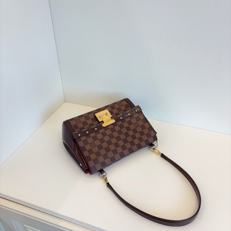 路易威登/Louis Vuitton Venice繫列 棕棋盤格肩背包-4