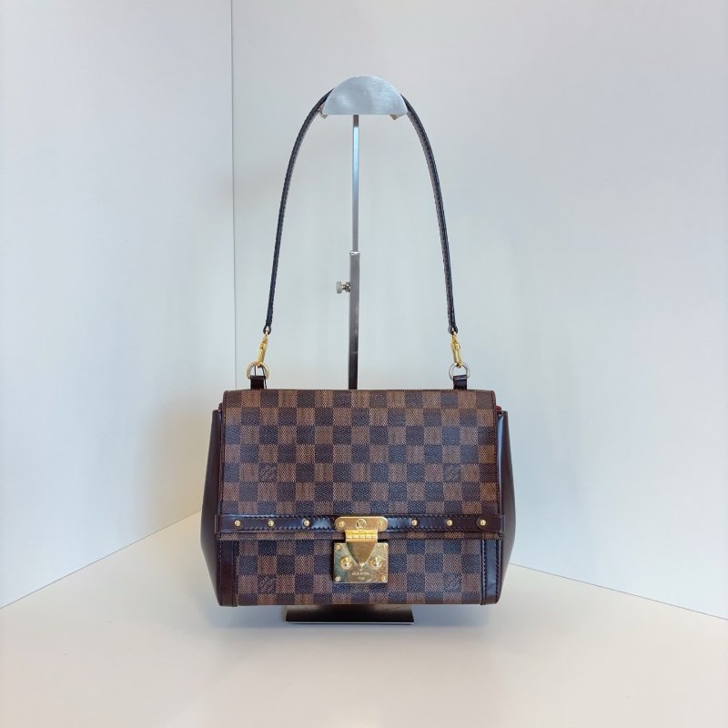 路易威登/Louis Vuitton Venice繫列 棕棋盤格肩背包-6