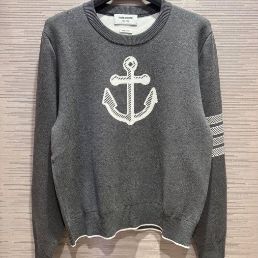 💎Han's house精品服飾💎 THOM BROWNE TB 四槓 棉質 毛衣 針織衫 義大利製 現貨 S ~ XXL 原價40600-1