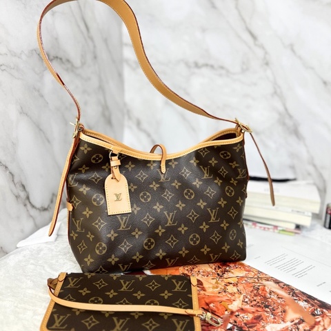 LV Carryall PM 老花小號肩背包 晶片款