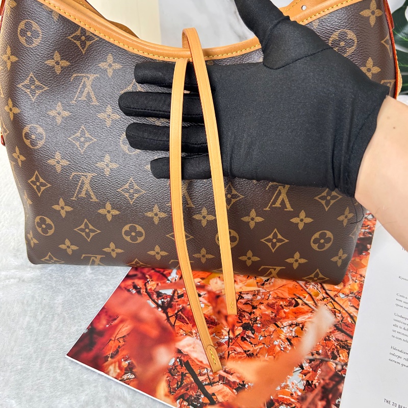 LV Carryall PM 老花小號肩背包 晶片款-16