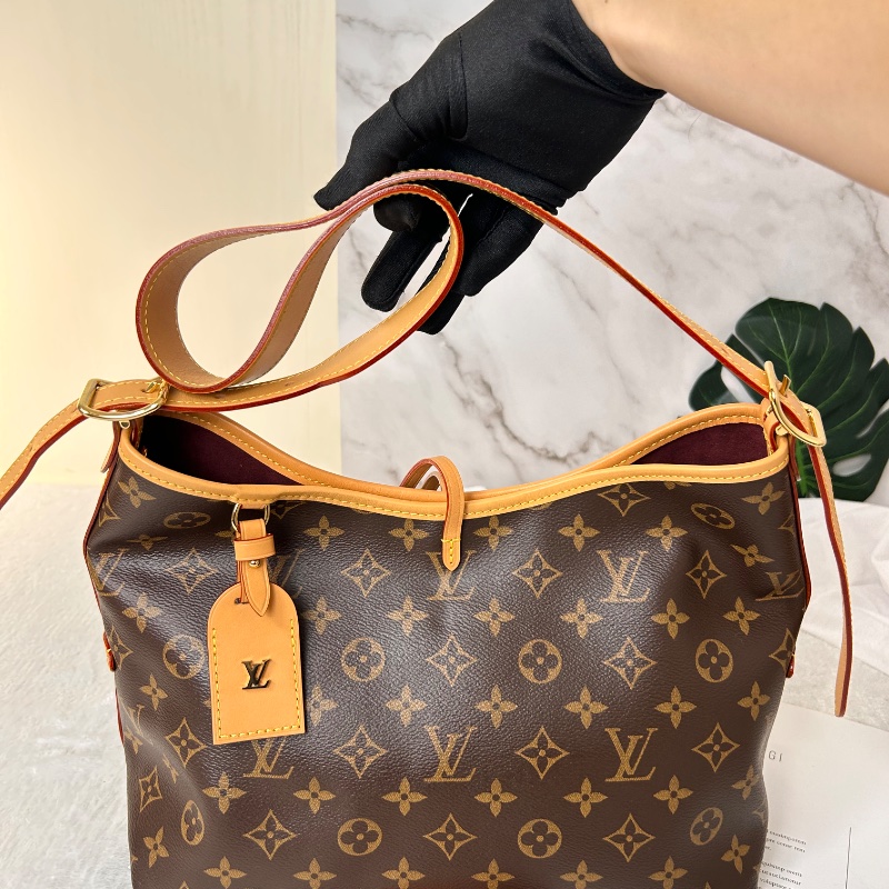 LV Carryall PM 老花小號肩背包 晶片款-17