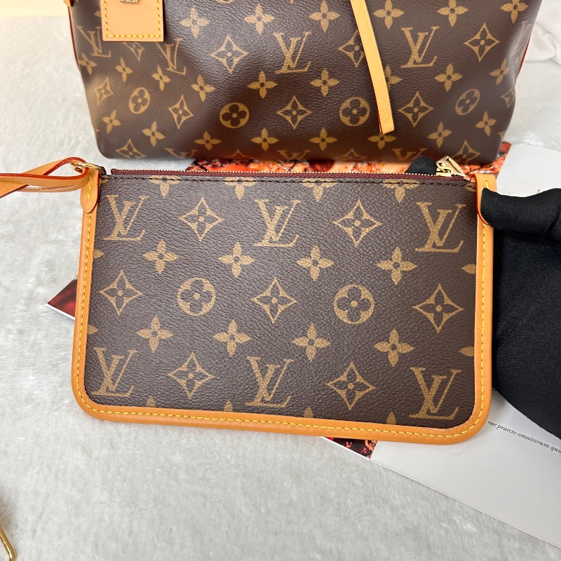 LV Carryall PM 老花小號肩背包 晶片款-29