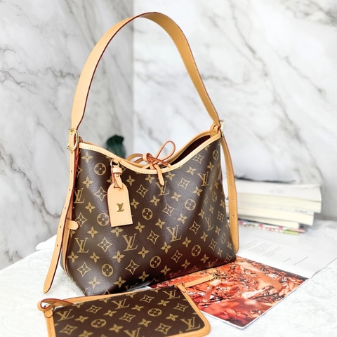 LV Carryall PM 老花小號肩背包 晶片款