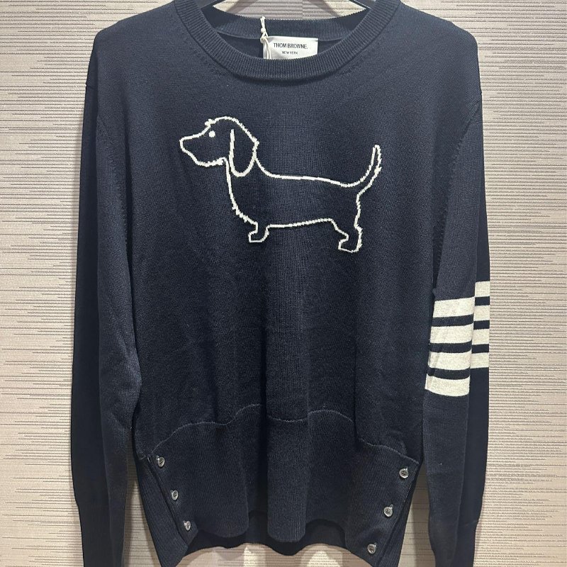 💎Han's house精品服飾💎Thom Browne TB 狗 100％ 美利奴羊毛 毛衣 義大利製 現貨4 原價33200-1