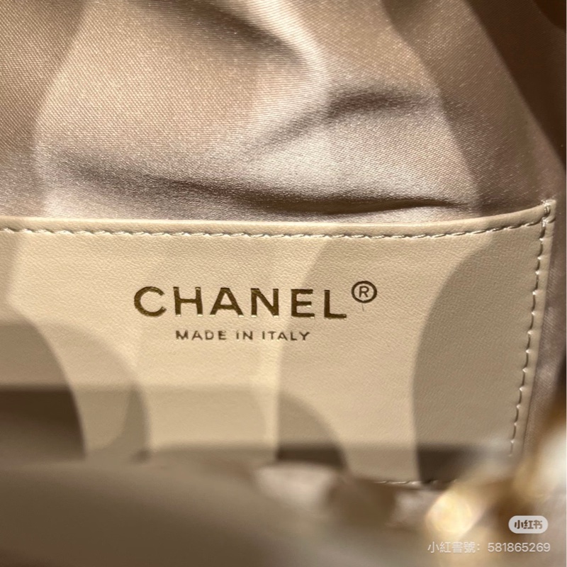 Chanel 25 mini white GHW bag-5