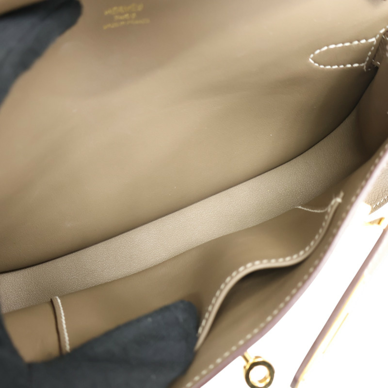 大象灰 Evercolor牛皮 Mini Jypsiere 肩背包 H084047CC W刻【HERMES 愛馬仕】 H084047CC-2