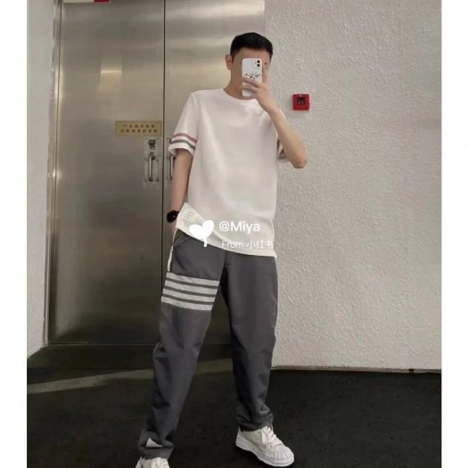 💎Han's house精品服飾💎THOM BROWNE TB 尼龍 四槓 長褲 現貨1 原價34600-8