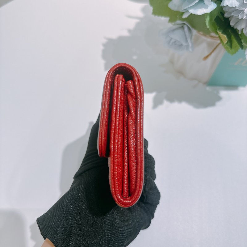 TW4830 Chanel 香奈兒 翻蓋 boy款 大卡包 荔枝皮Boy Coin Cardholder Caviar Red x GHW-2